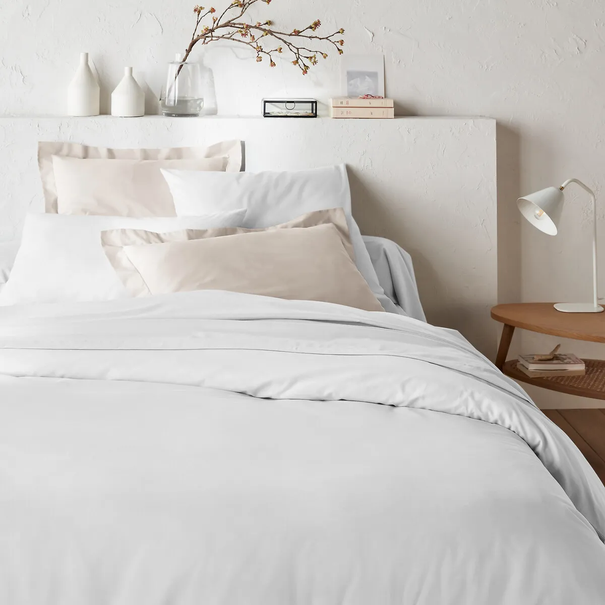 Drap Housse Uni En Coton, Lit Articulé, Scenario — vue 3