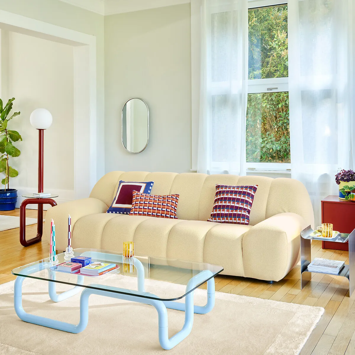 Fauteuil Pivotant, En Tissu Matelassé, NURIA — vue 3