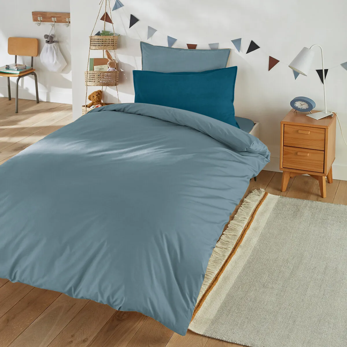 Drap Housse Enfant Uni Percale De Coton Biologique — vue 3