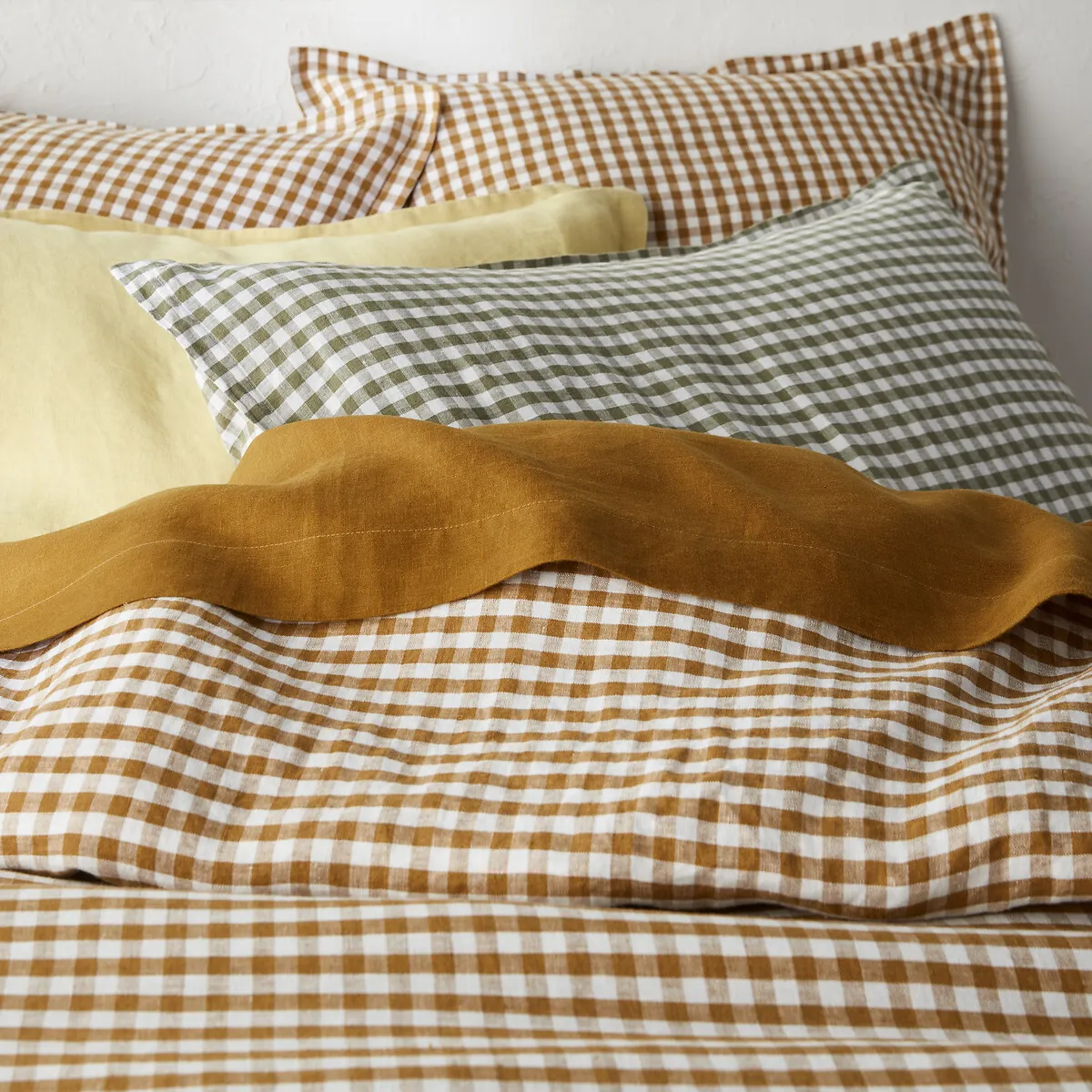 Housse De Couette En Lin Lavé, Acélie Bronze — vue 3