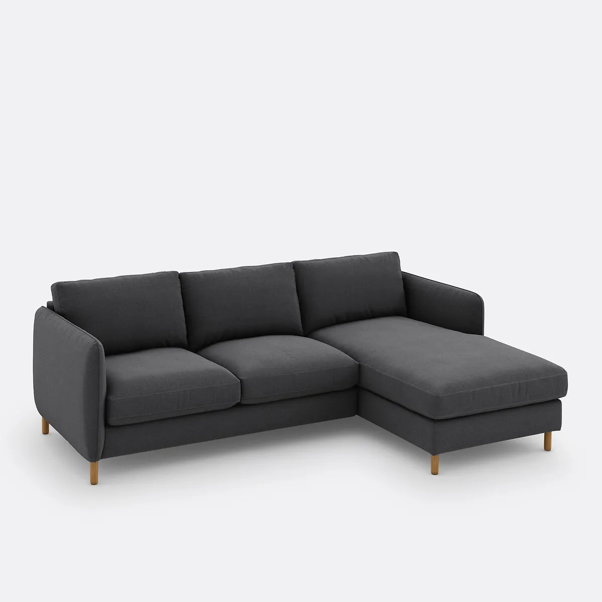 Canapé D'angle Droit, Convertible, 4 Places, En Polyester, LOMÉO — vue 3