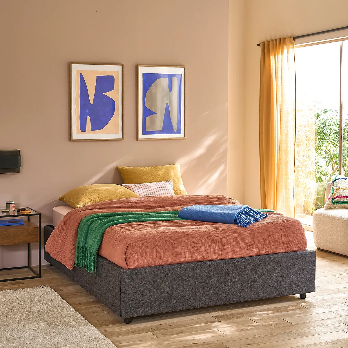 Lit Coffre Avec Sommier Relevable, Papilla — vue 3