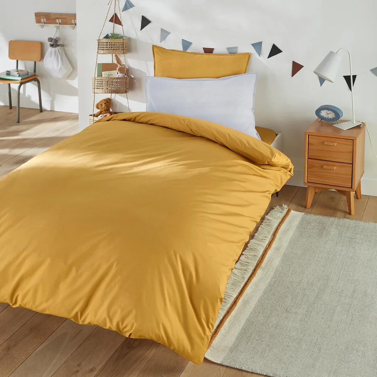 Drap Housse Enfant Uni Percale De Coton Biologique — vue 3