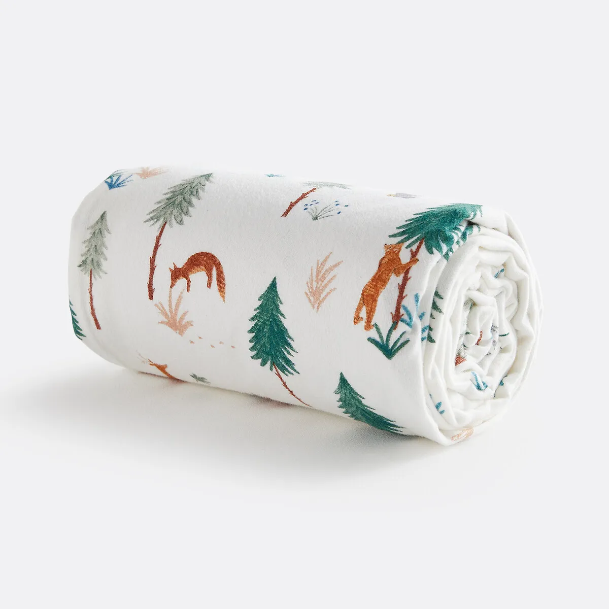 Drap-housse Enfant, En Flanelle, Bonnet 25 Cm, Imprimé Animaux, GRIZZLY — vue 3