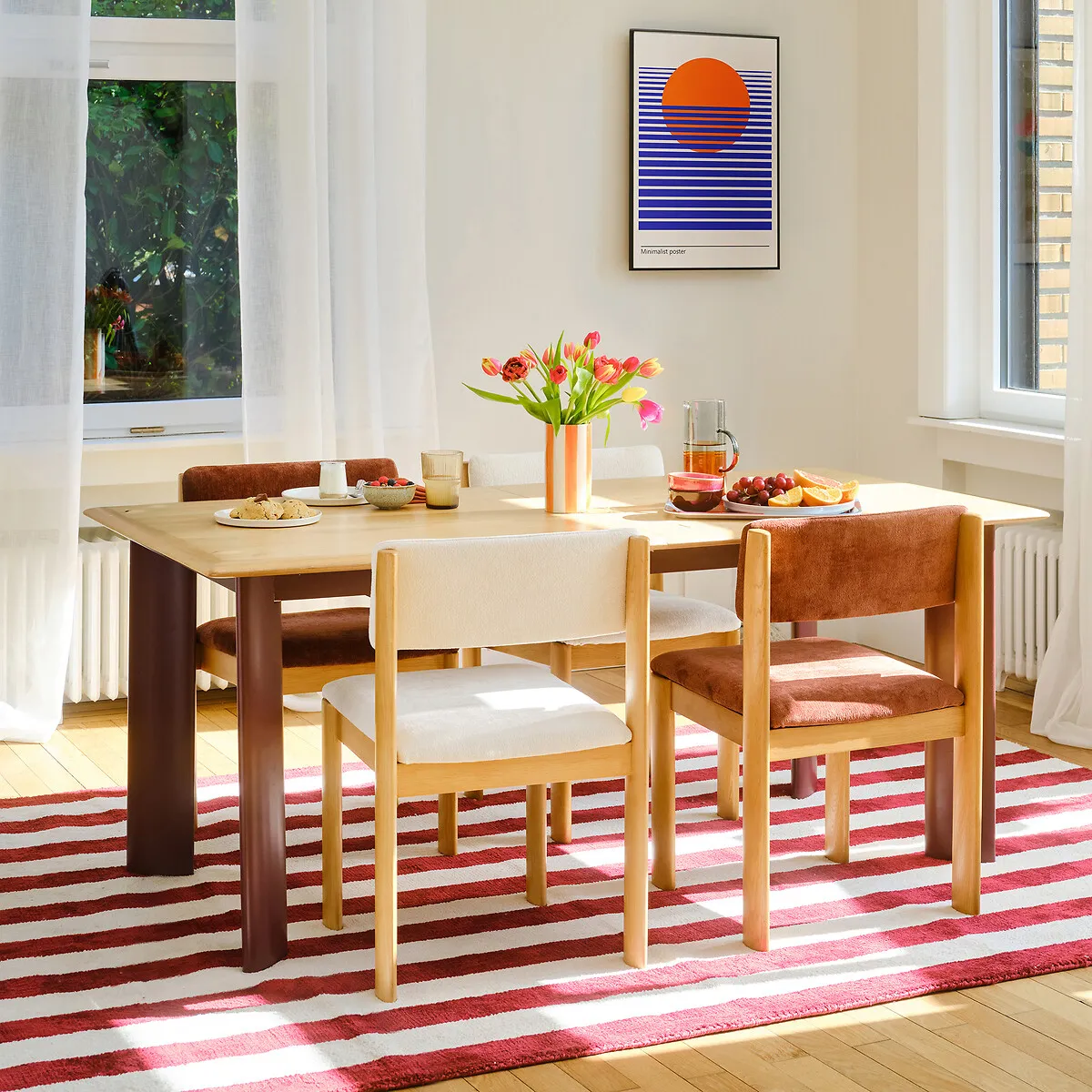 Chaise En Tissu Texturé, OLIVER  — vue 3