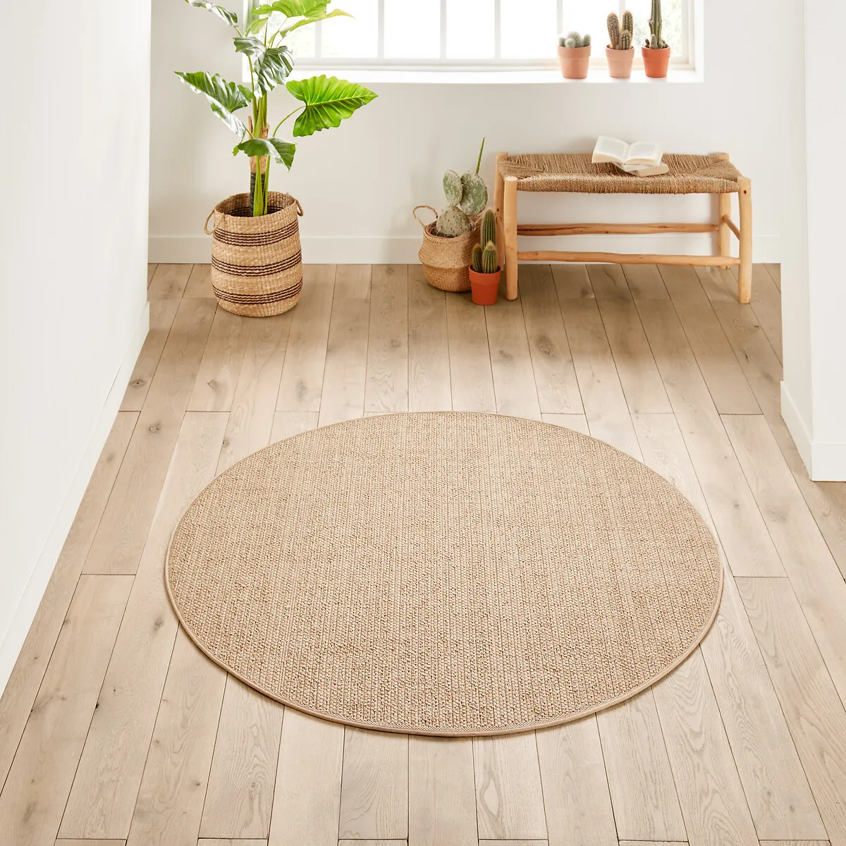 Tapis Rond Effet Jute Intérieur Et Extérieur Essen