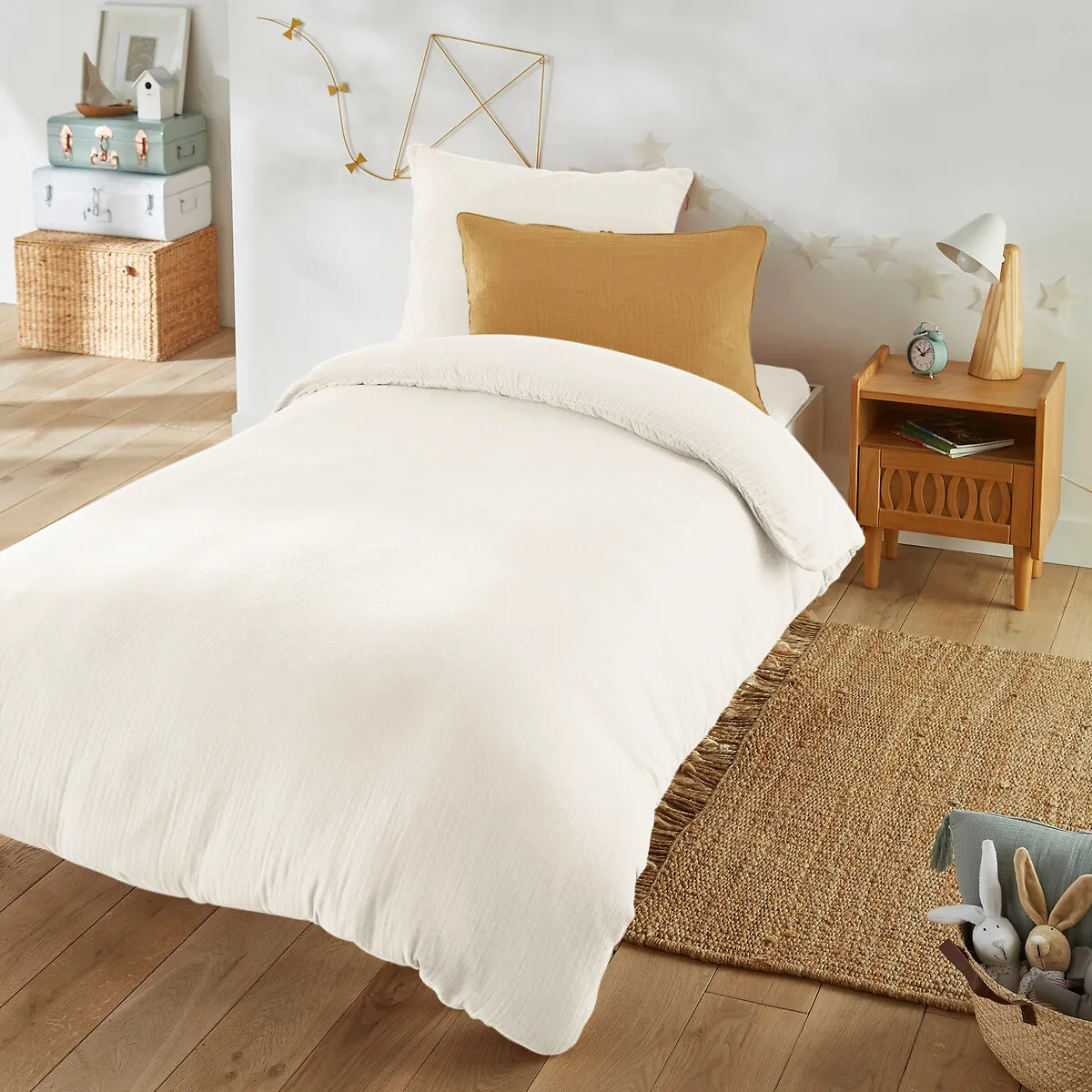 Drap-housse Enfant Uni Gaze De Coton, Kumla — vue 3