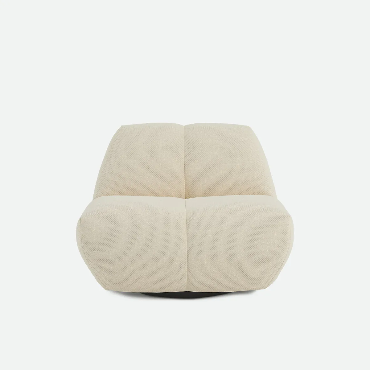 Fauteuil Pivotant, En Tissu Matelassé, NURIA — vue 3