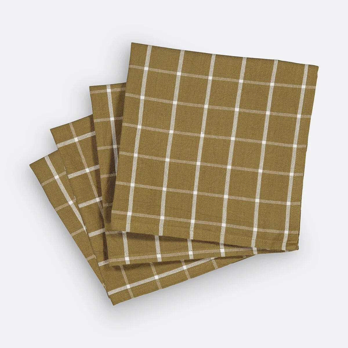Lot 4 Serviettes De Table Coton Lavé, Hortense