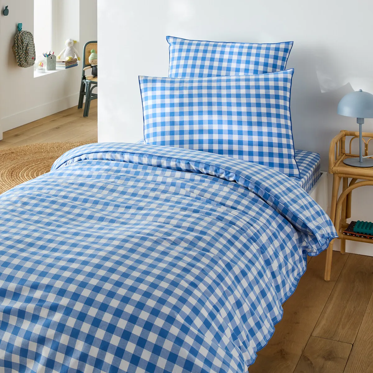 Housse De Couette Enfant, En Coton, VELDI BLEU — vue 3