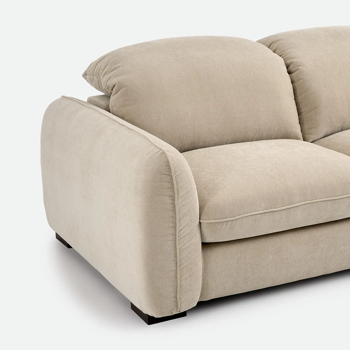 Canapé Convertible, 3 Places, En Polyester Chiné, Avec Têtières, ISLA — vue 3