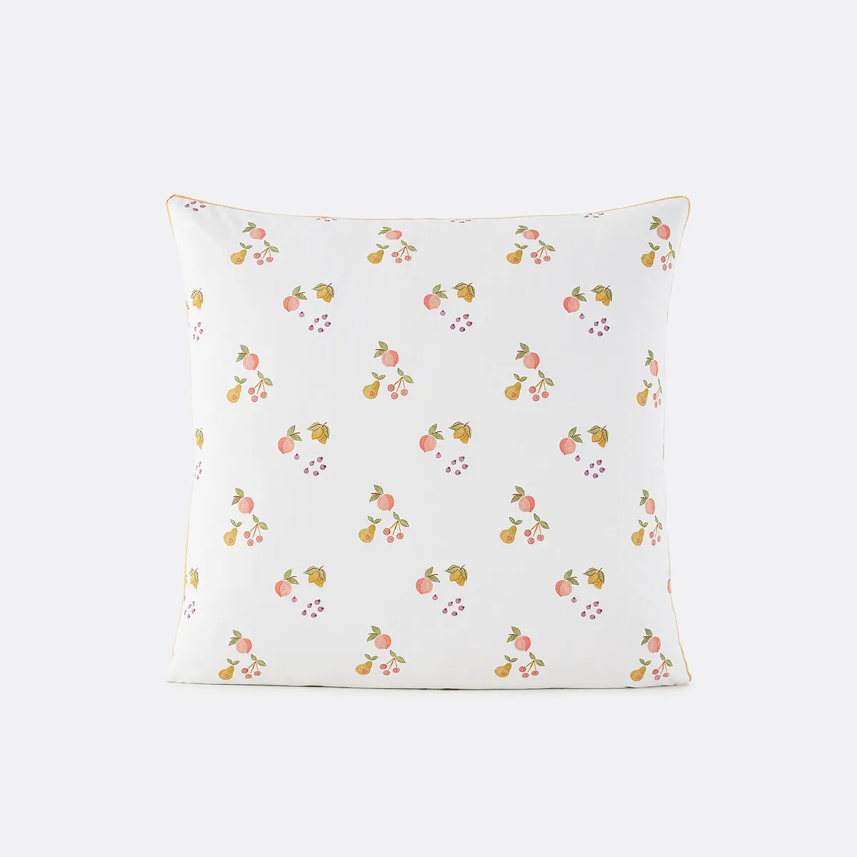 Taie D'oreiller Enfant, En 50% Coton Recyclé, Imprimé Fruits, LILAS