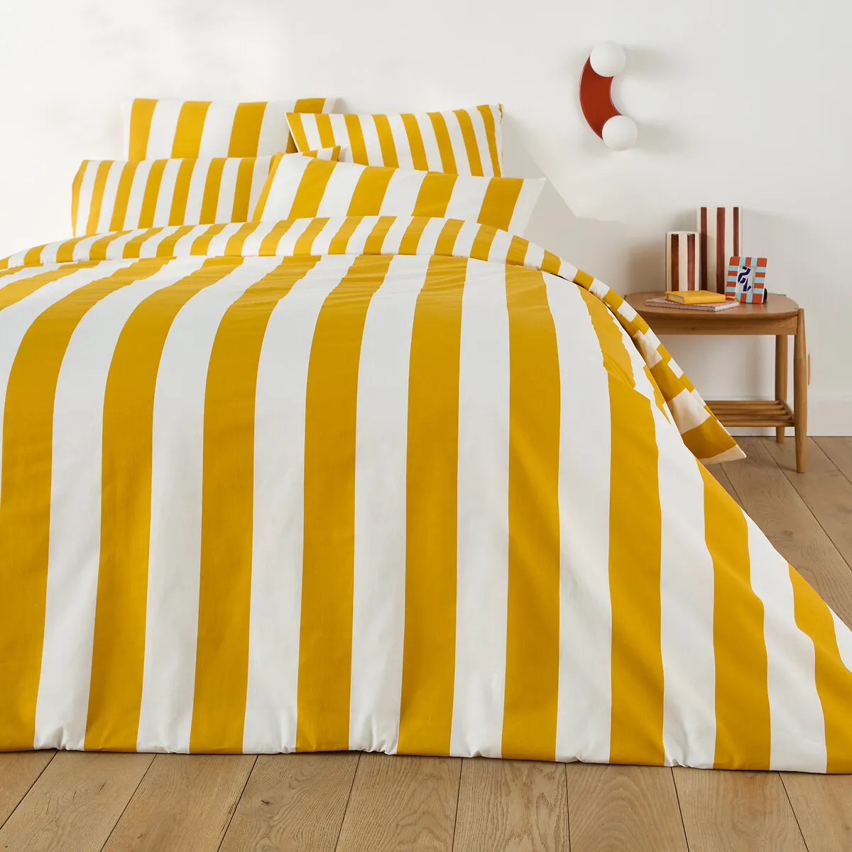 Housse De Couette En Coton, HENDAYE JAUNE — vue 3