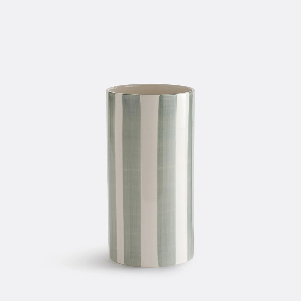 Vase En Céramique À Rayures, H25 Cm, Jaoma — vue 3