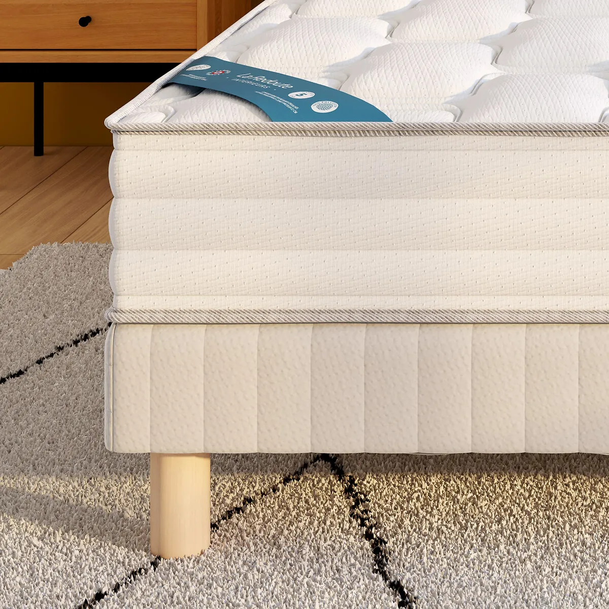 Matelas 580 Ressorts, 5 Zones, Soutien Ferme, Accueil Enveloppant — vue 3