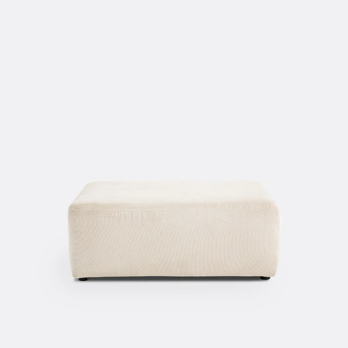 Pouf, En Velours Côtelé Fines Côtes, MONICA