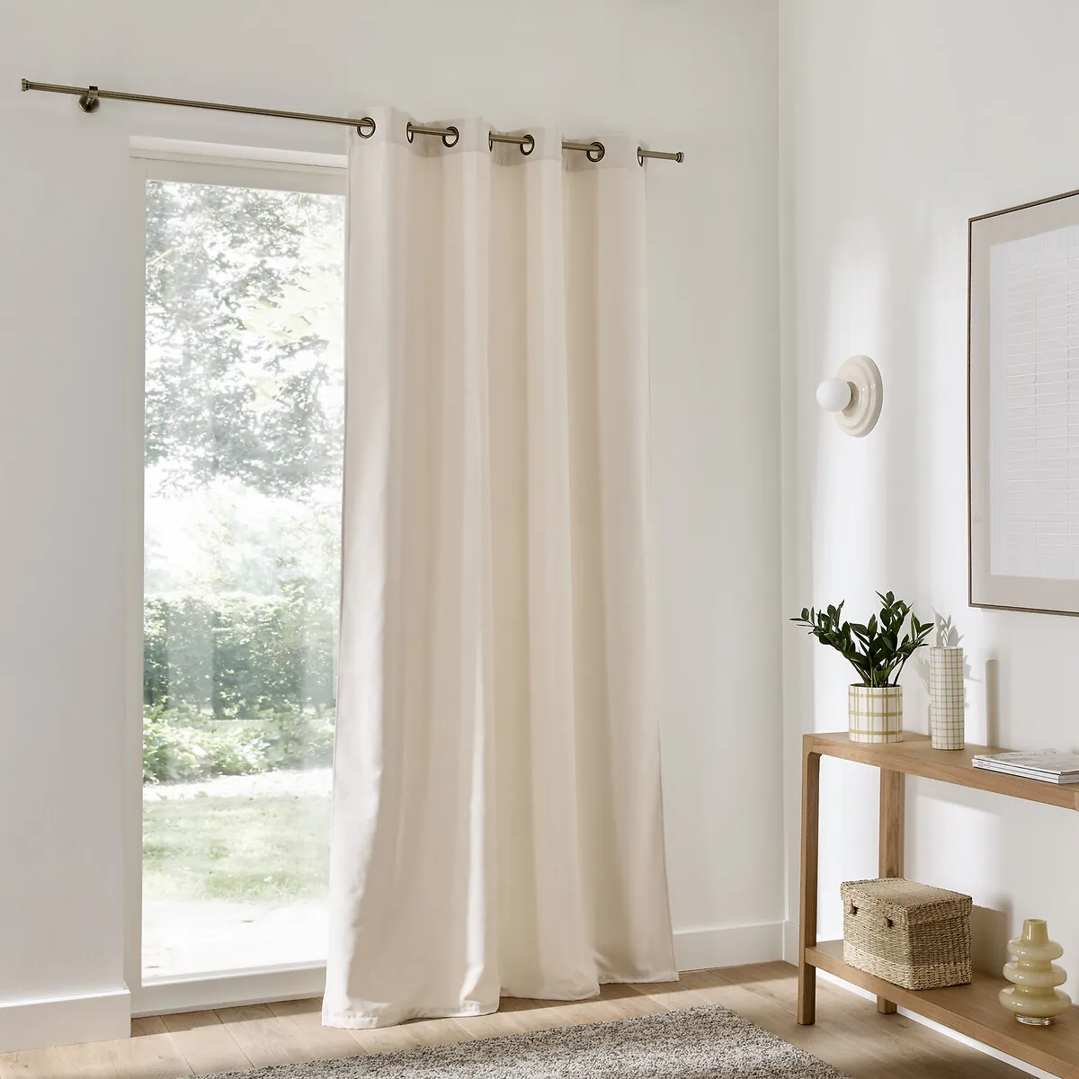 Rideau Chenille Aspect Velours Oeillets, Calda — vue 3