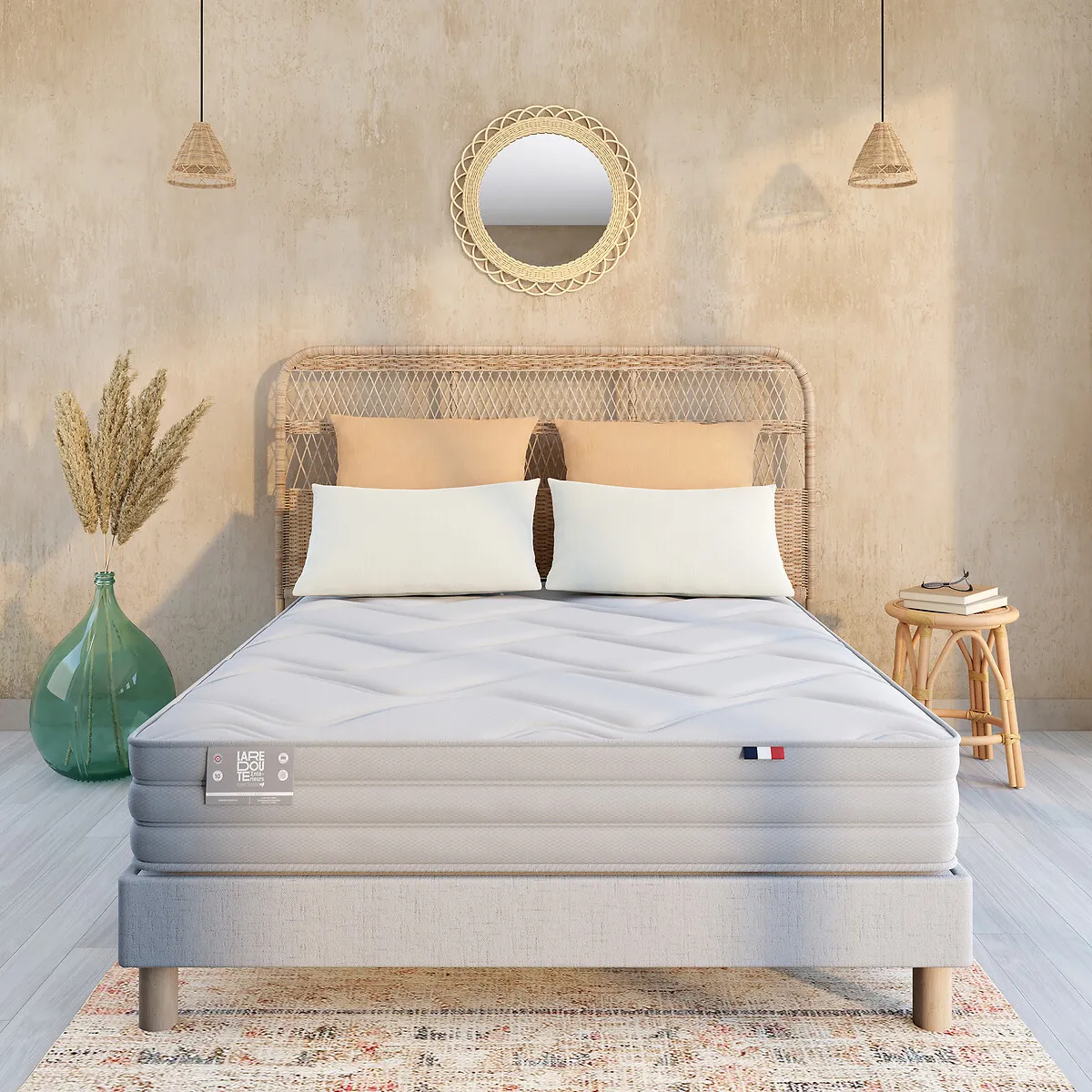 Matelas 532 Ressorts Ensachés Ferme 7 Zones