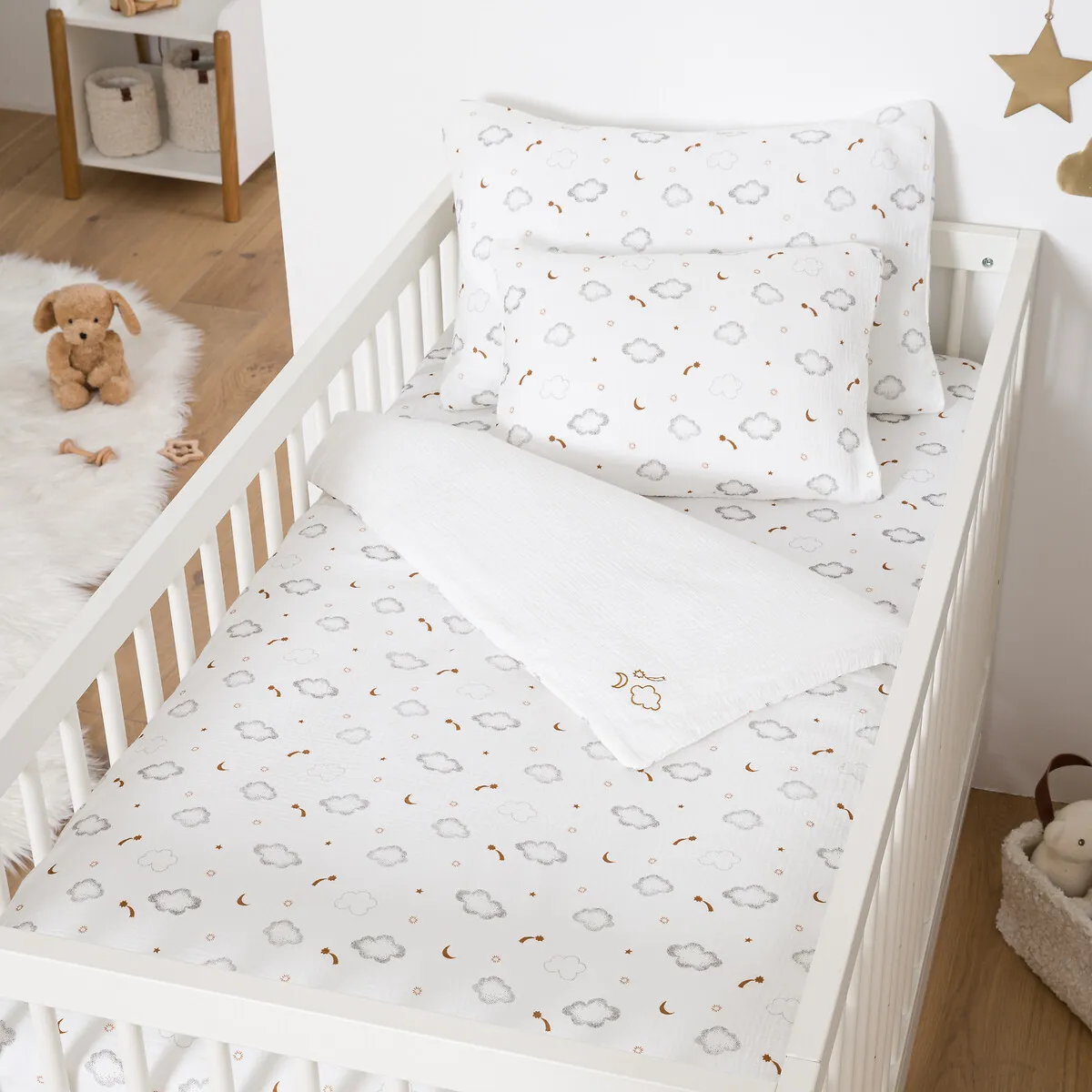 Housse De Couette Bébé, Gaze De Coton, Nieva