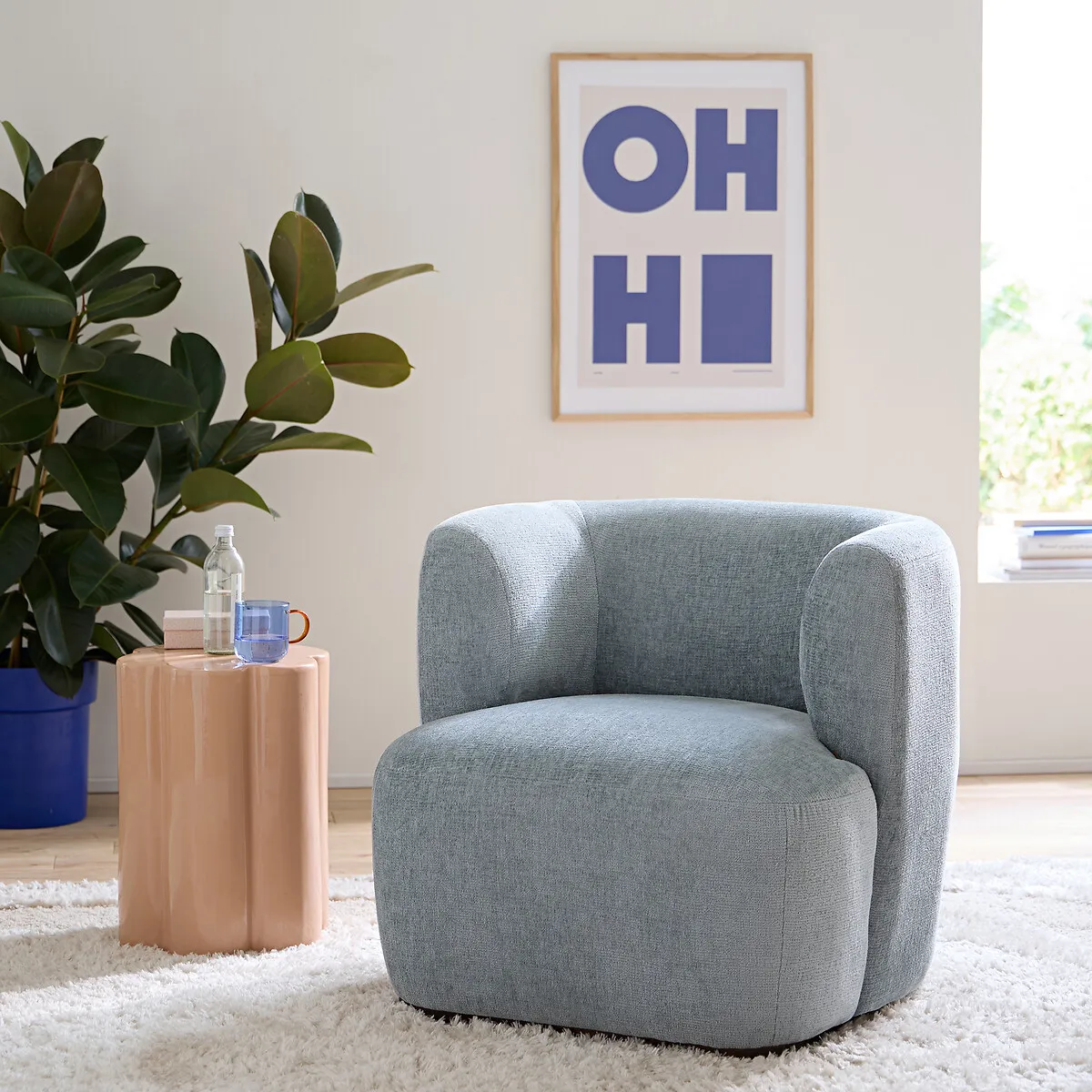 Fauteuil Velours, Nidou — vue 3