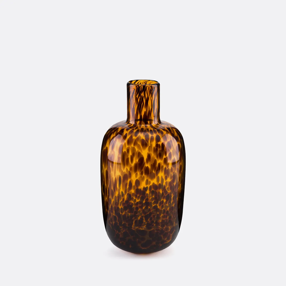 Vase En Verre Ambré H30cm, Fauvita