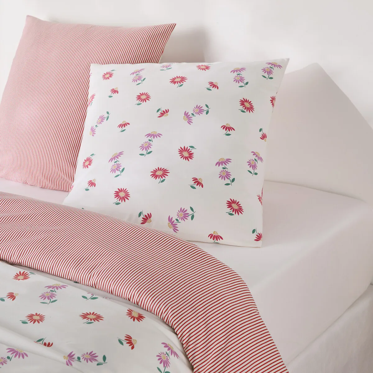 Parure De Lit 30% De Coton Recyclé, Taie Carrée, DANYA — vue 3