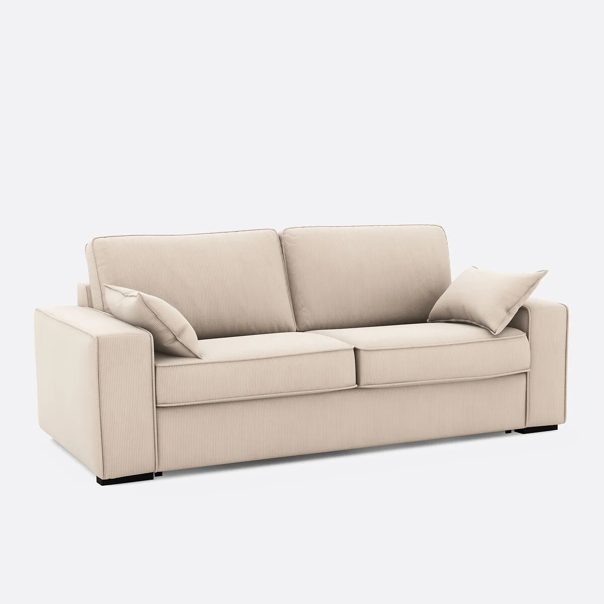 Canapé Convertible, Premium HR, Velours Côtelé Fines Côtes, CECILIA — vue 3