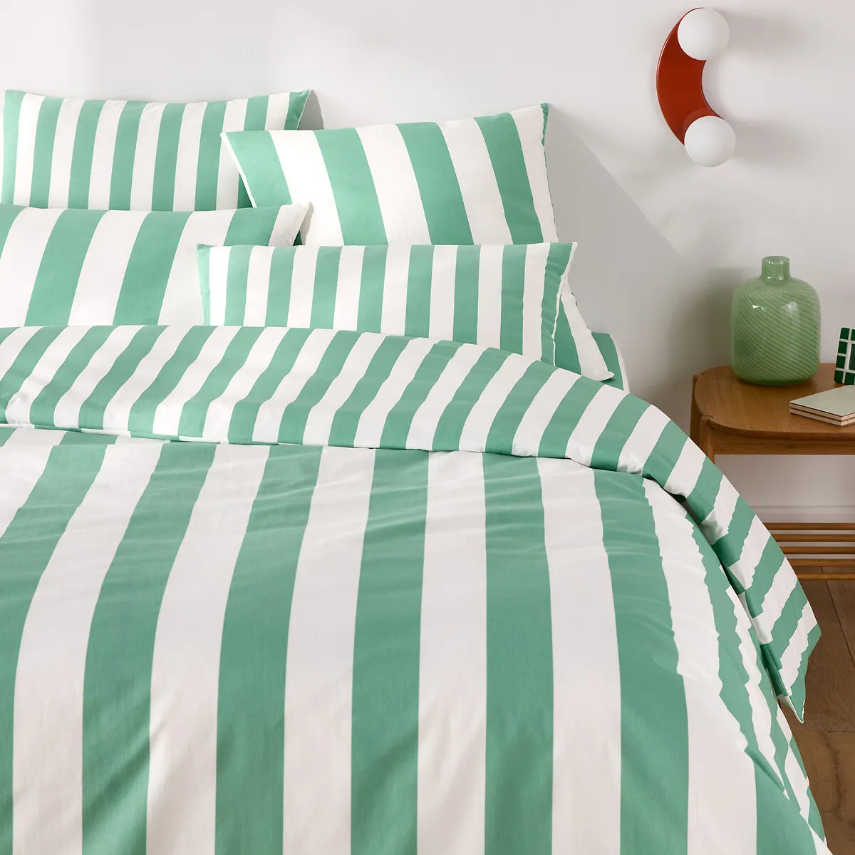 Housse De Couette En Coton, HENDAYE VERT