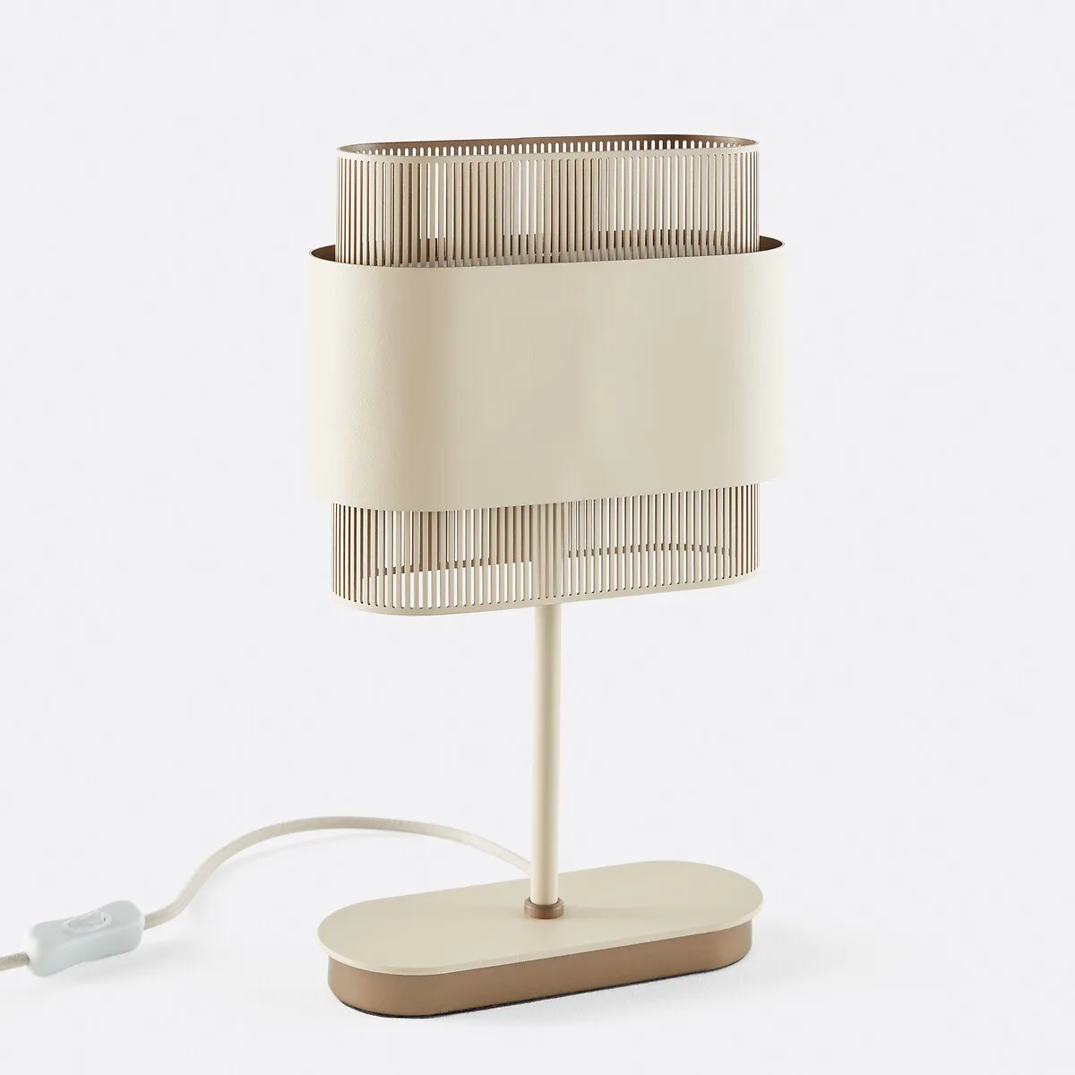 Lampe À Poser Double En Métal Fer, Leila
