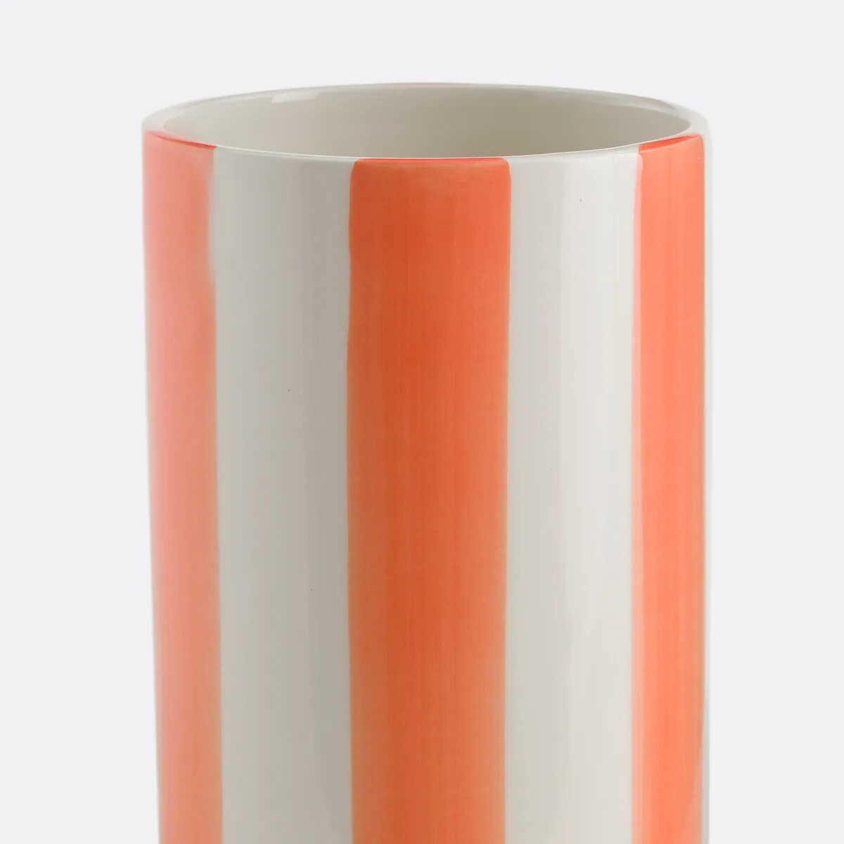Vase En Céramique À Rayures, H18 Cm, Jaoma — vue 3