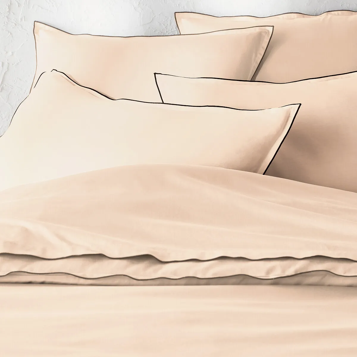 Housse De Couette De Satin De Coton Lavé, 118 Fils, Victor Uni — vue 3