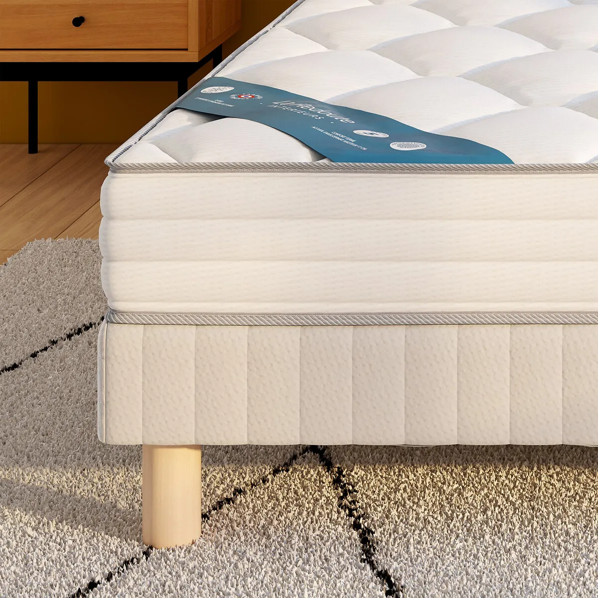 Matelas Latex, Soutien Ferme, Accueil Mousse Viscoélastique — vue 3