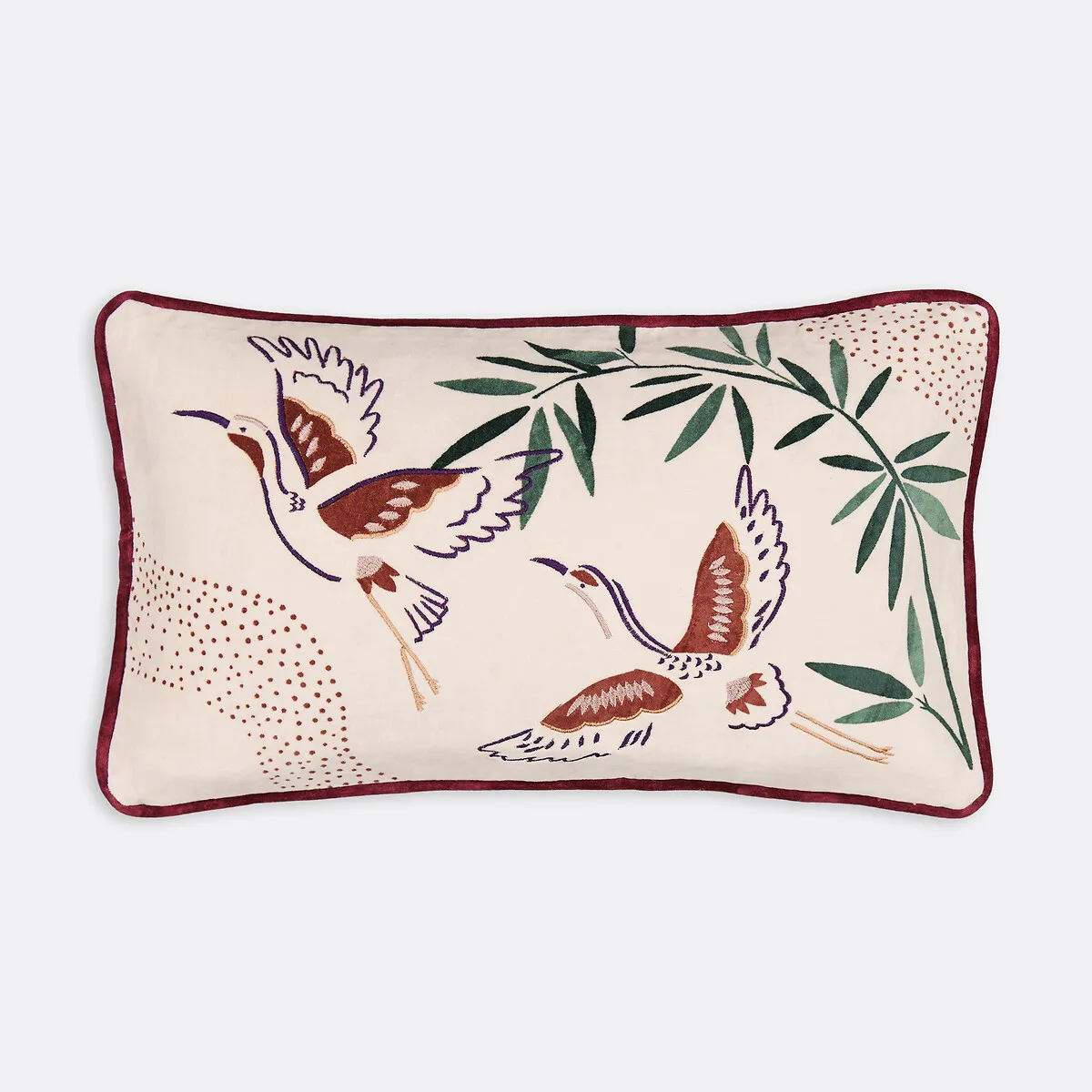 Housse De Coussin Rectangulaire En Velours, Izaia