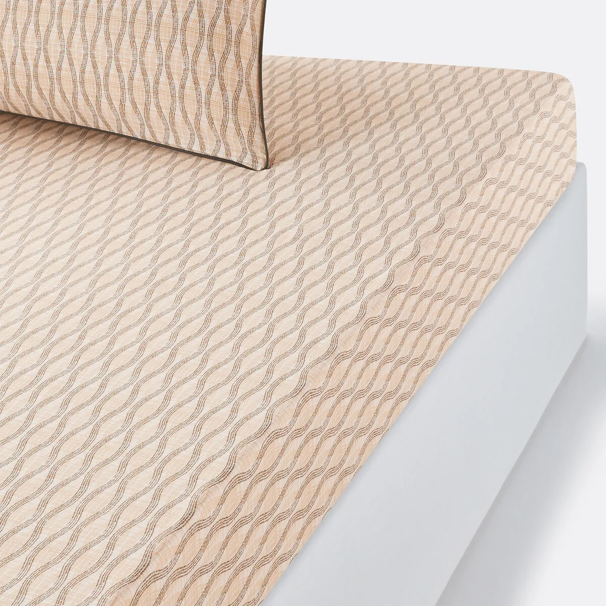 Drap Housse Percale De Coton Bonnet 30 Cm, Sonora
