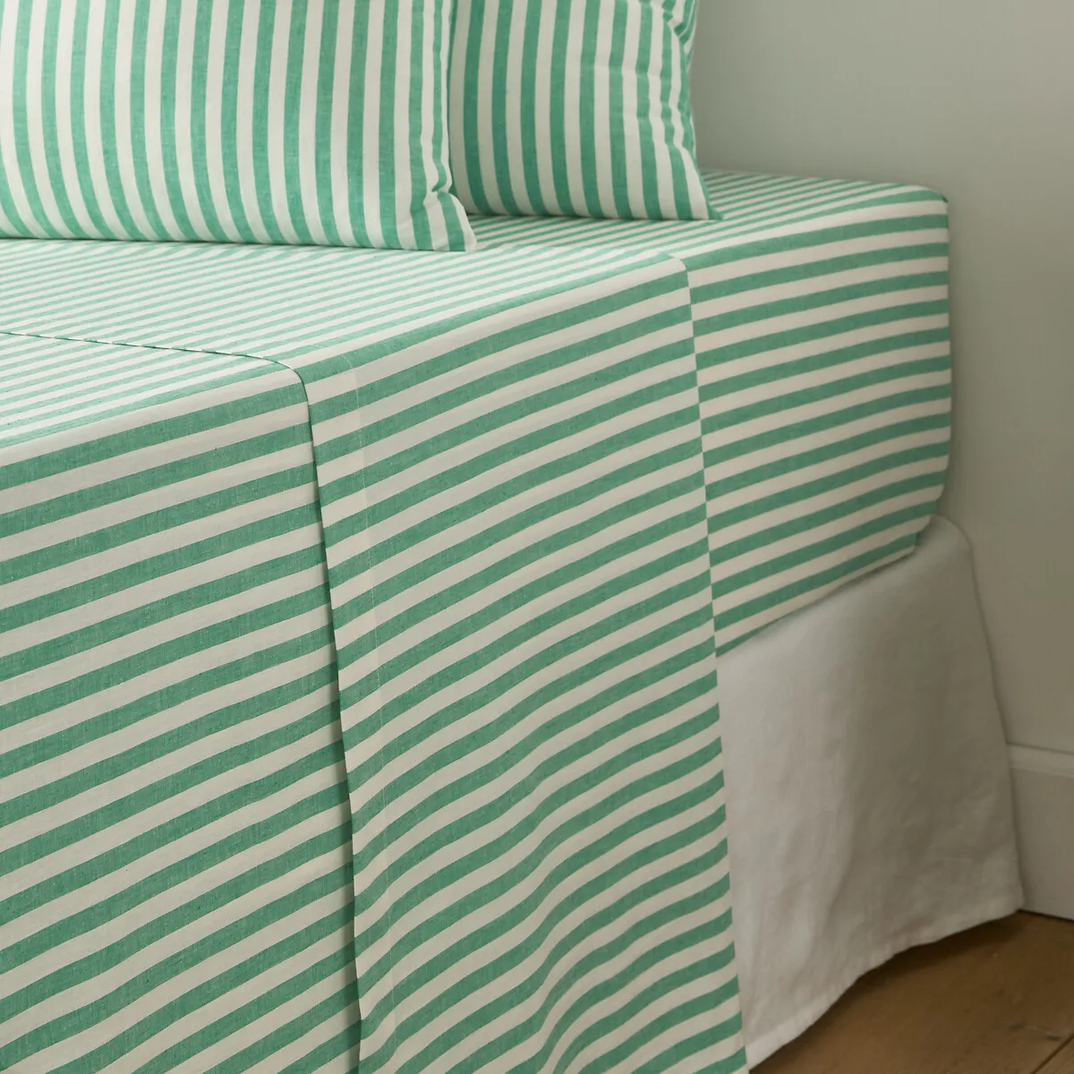 Drap Plat En Coton, SOIZIC VERT