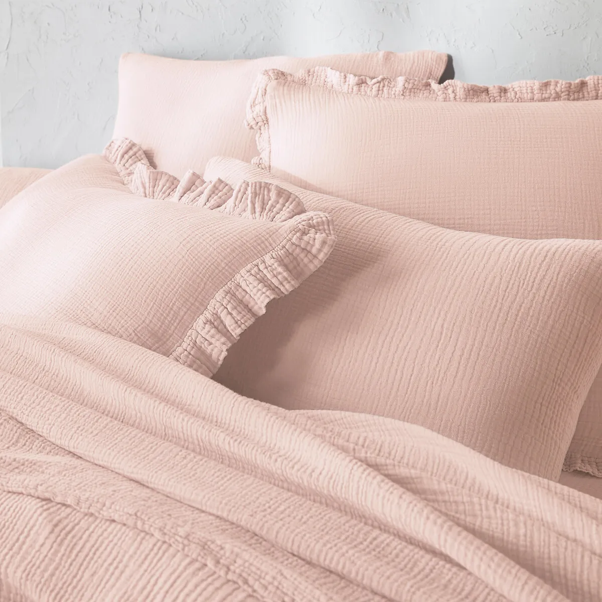 Housse De Couette Unie En Gaze De Coton, Kumla — vue 3