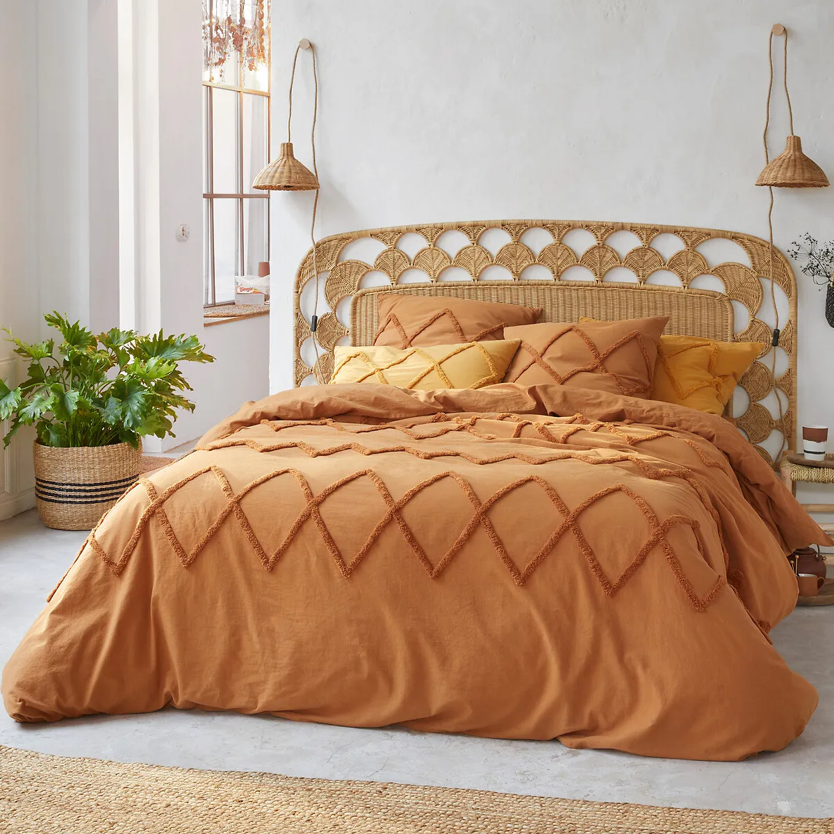 Taie D'oreiller En Coton, Assa Caramel — vue 3
