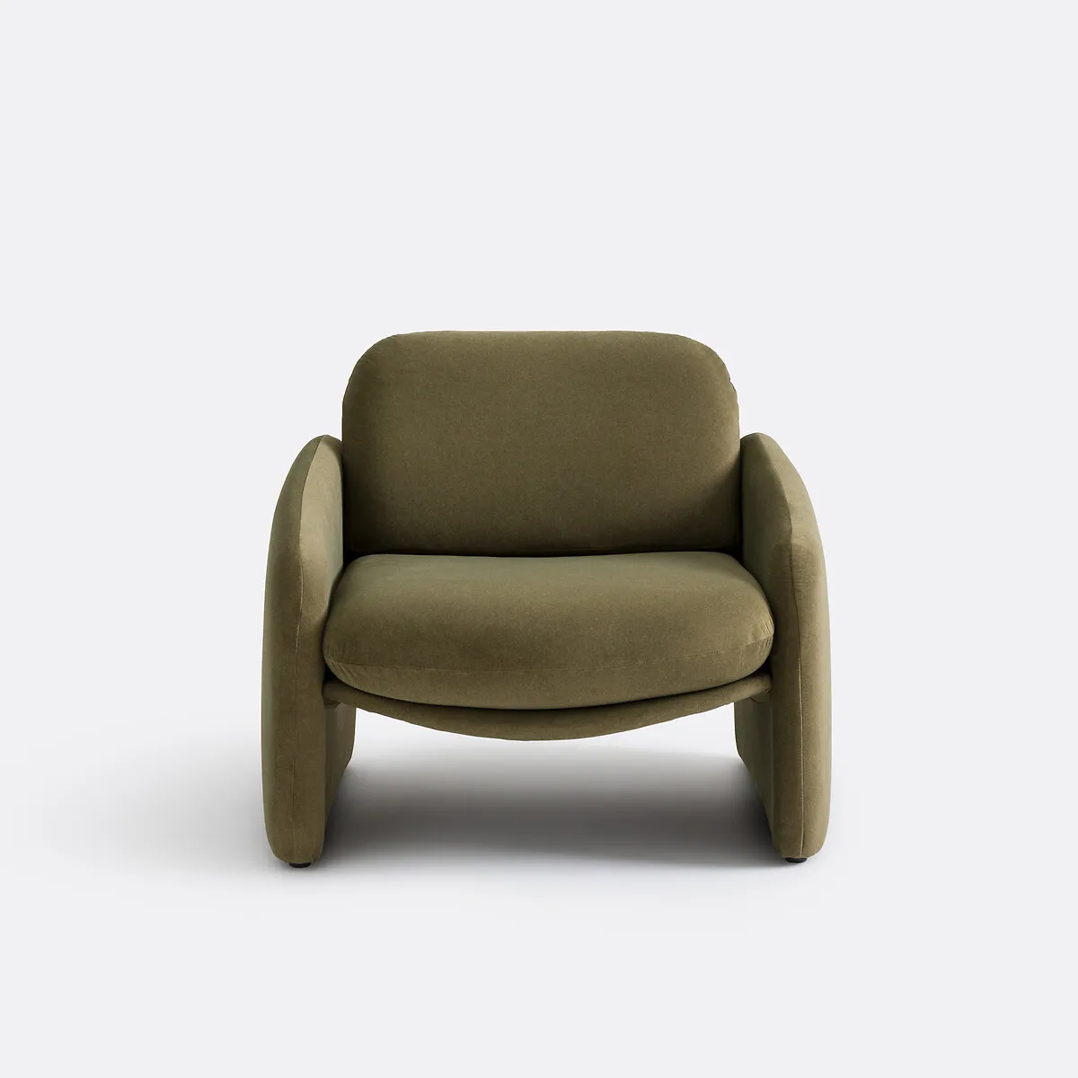 Fauteuil Rembourré, Velours Mat, Bellagio — vue 3