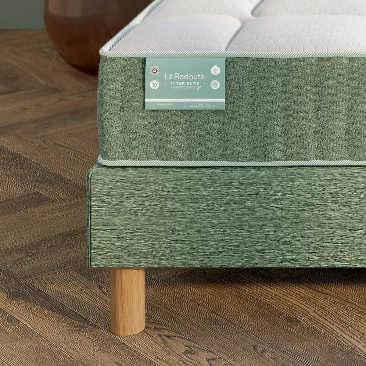 Ensemble Matelas Dos Sensible, 1362 Ressorts, Ferme, Accueil Tonique Et Sommier — vue 3