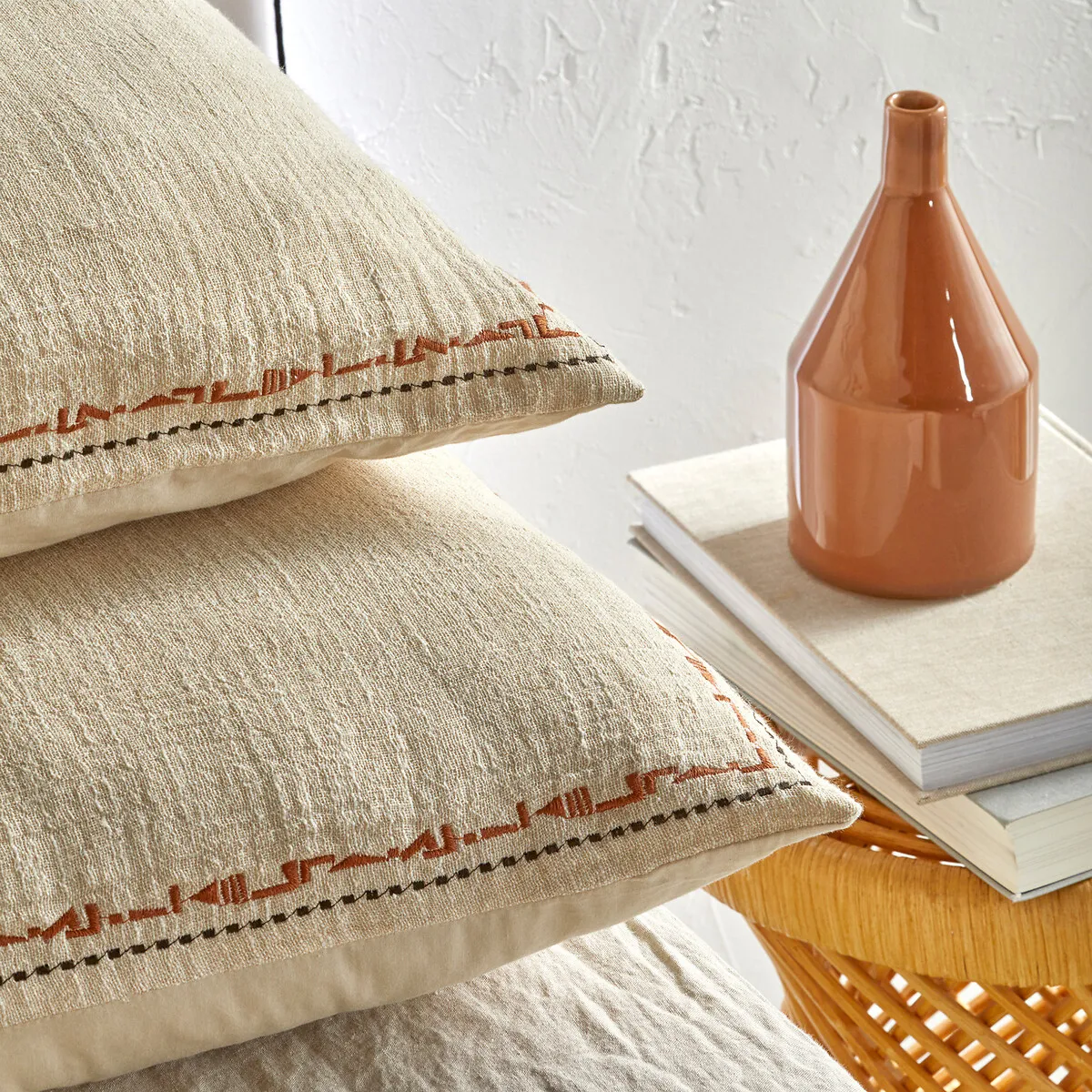 Housse De Couette Biface Gaze De Lin/coton Thesari — vue 3
