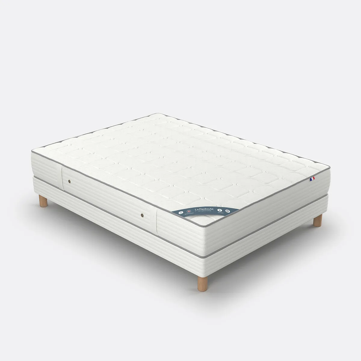 Sommier Tapissier Blanc 14 Lattes — vue 3