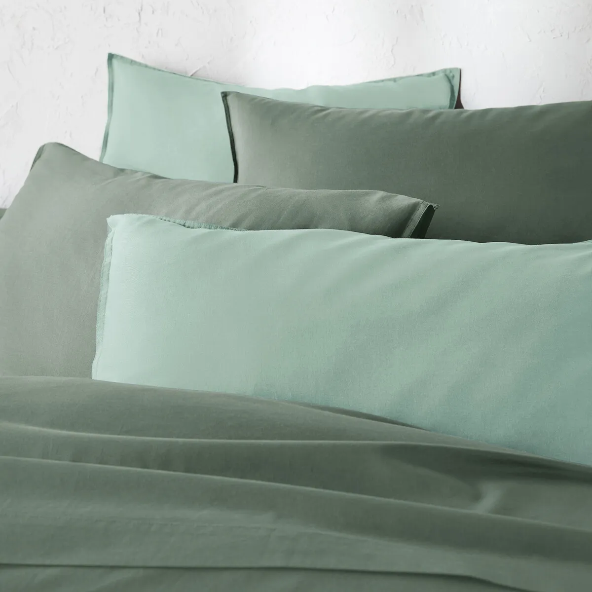 Housse De Couette Unie En Coton Lavé, Scenario — vue 3