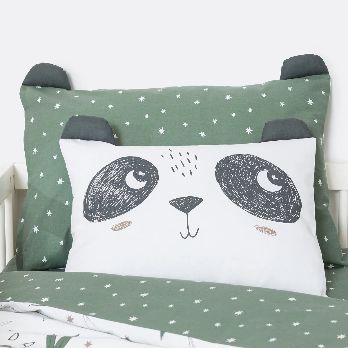 Taie D'oreiller Bébé Coton, Panda Mania