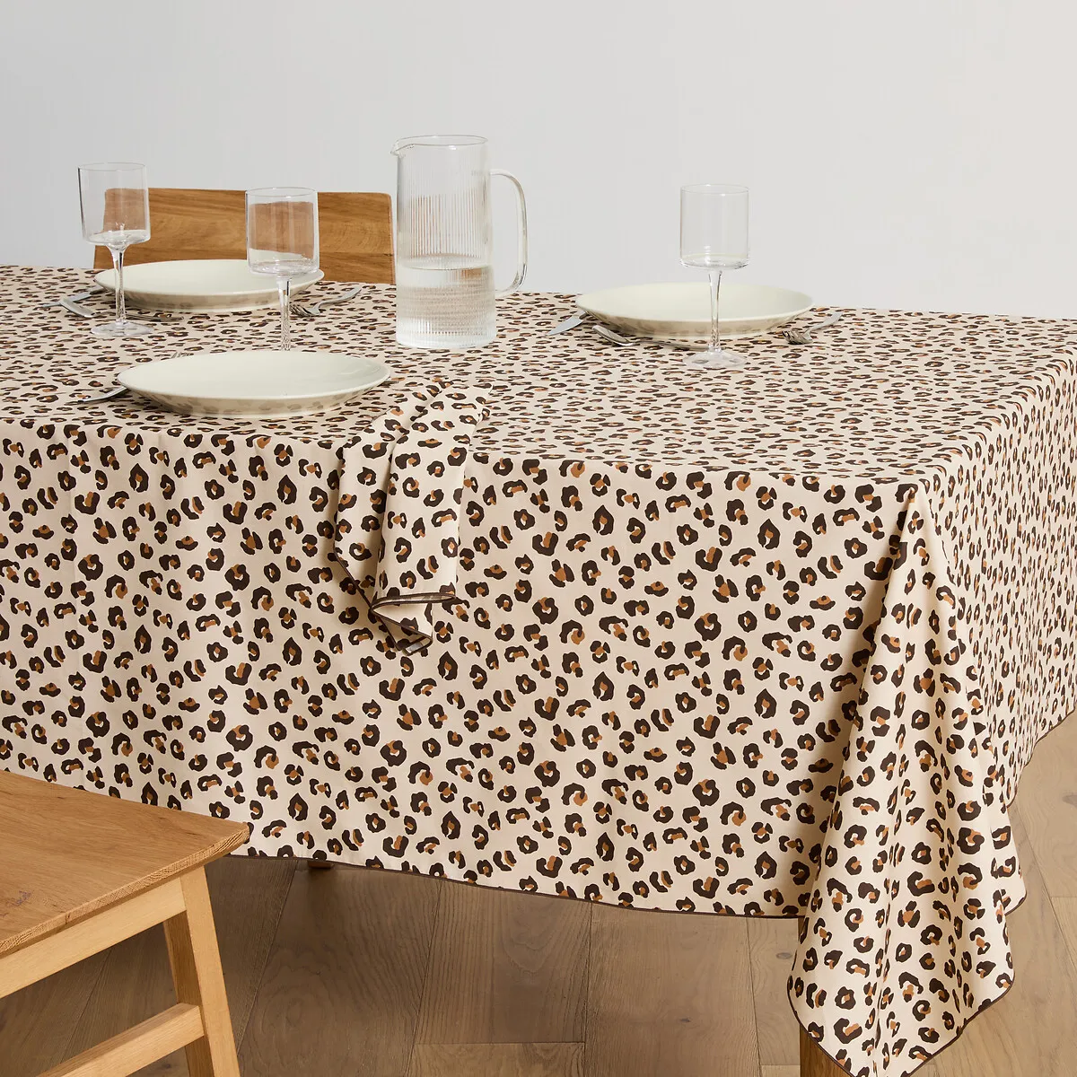 Nappe Imprimé Léopard, En Coton, LEOPOLD