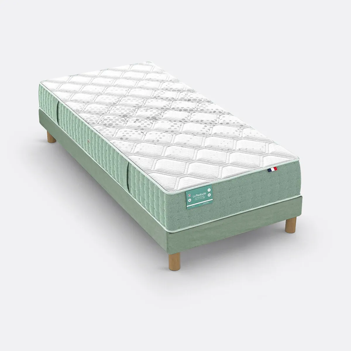 Ensemble Matelas Dos Sensible Latex, 5 Zones, Ferme, Accueil Tonique Et Sommier — vue 3