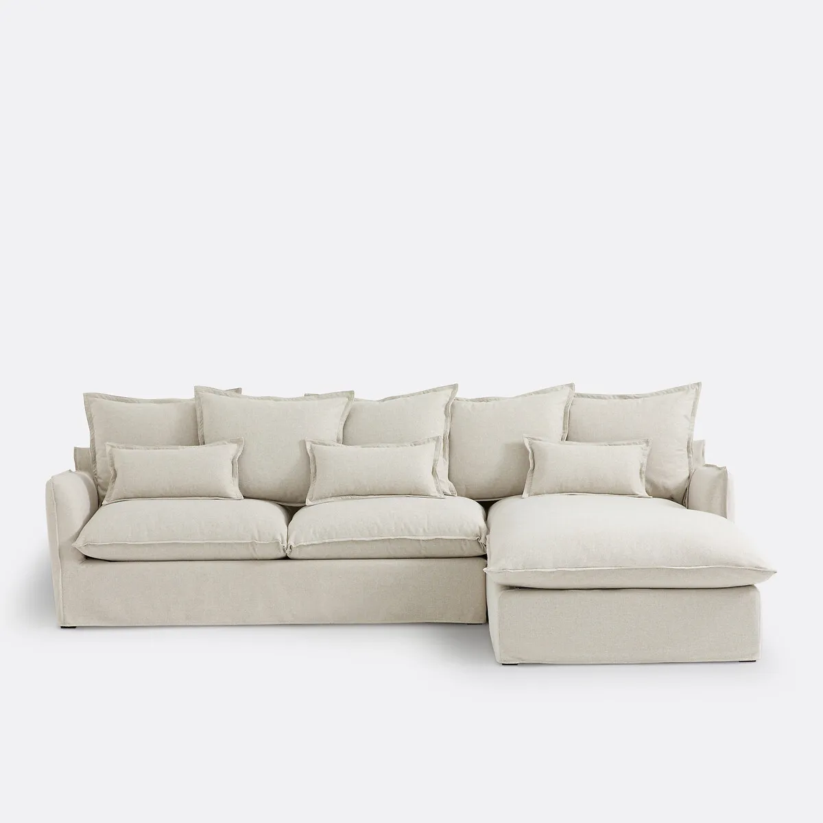Canapé D'angle, 4 Places, En Polyester, ODNA