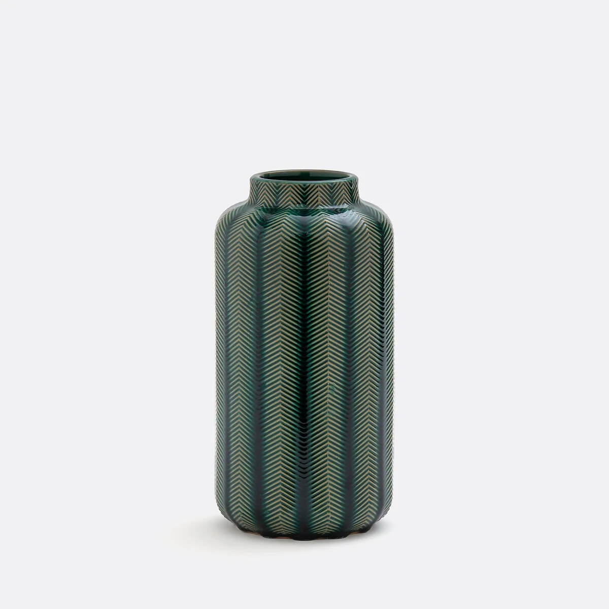 Vase En Céramique, Hauteur 31 Cm, Estria