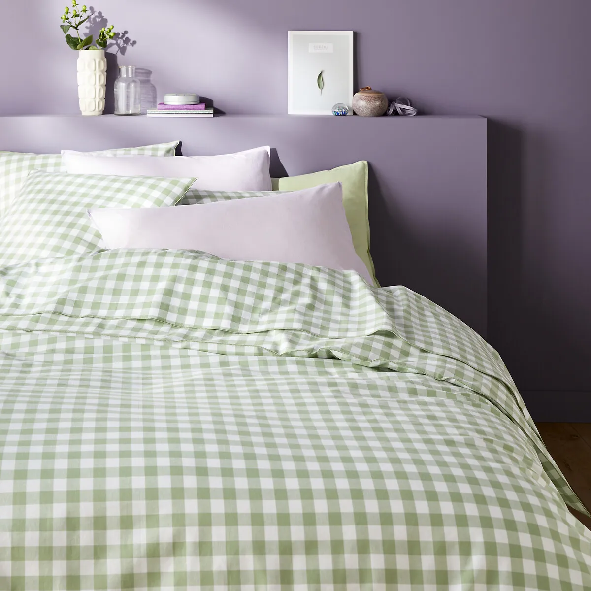 Housse De Couette Coton, Veldi Vert