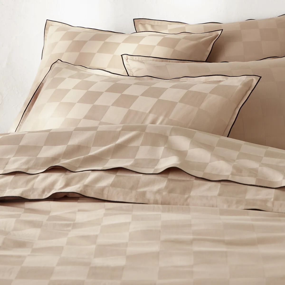 Housse De Couette Satin Coton Lavé, Victor Damier — vue 3