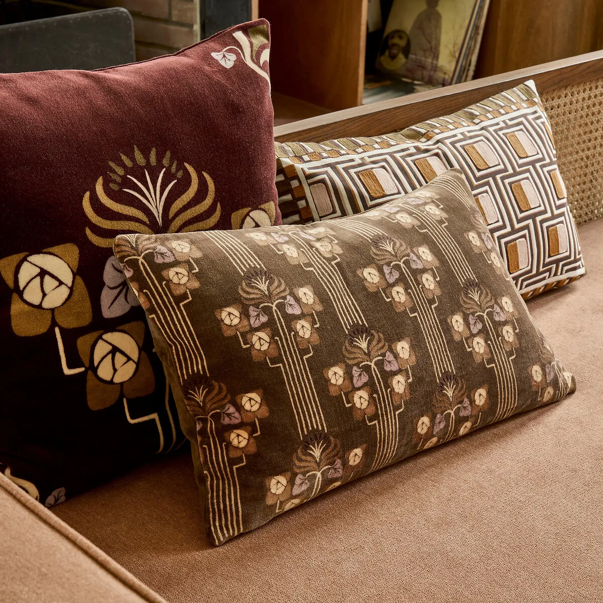 Housse De Coussin, En Velours Texturé, BOCHA — vue 3